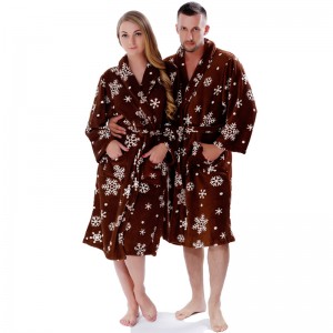 Cuplu pijamale imprimate cu îmbrăcăminte pentru adulți