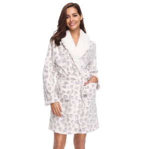 Pajama adultă Robe din fleece pentru femei